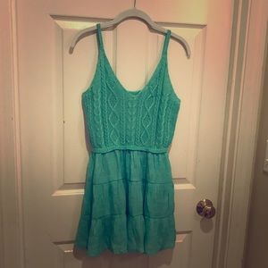 💐 Crochet Babydoll Top with Ruffle Bottom